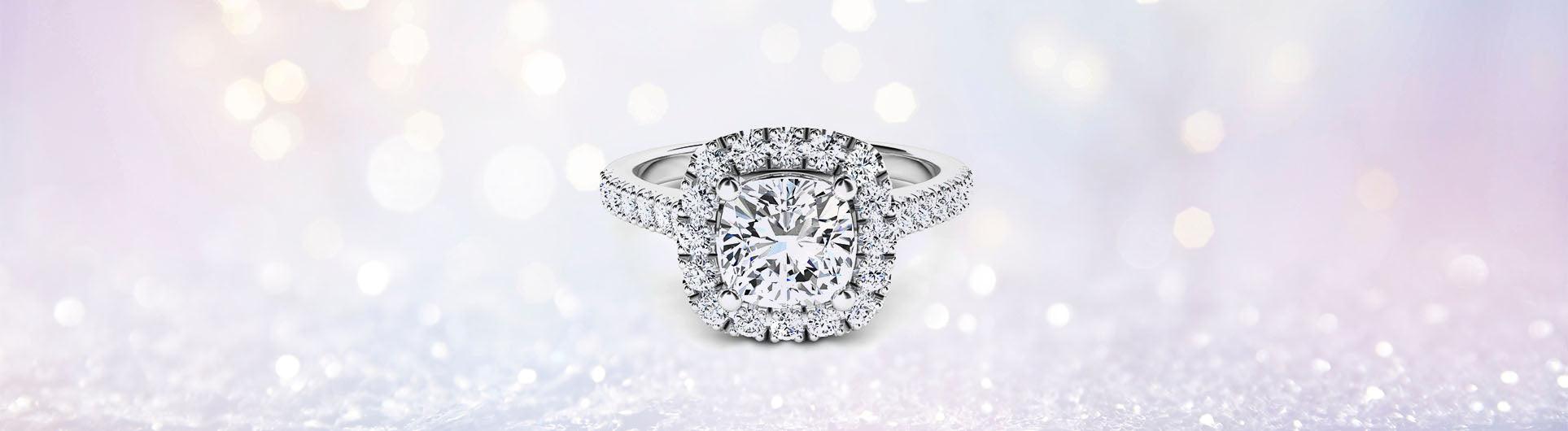 Halo Diamond Engagement Rings - Monroe Yorke Diamonds