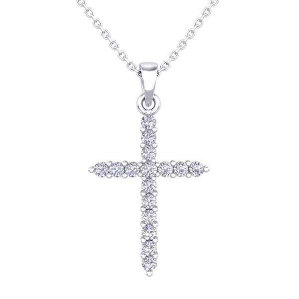 Diamond Cross Pendant - 0.25 Carats - Monroe Yorke Diamonds