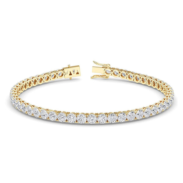 10.0 Carat diamond tennis bracelet in gold. The Liana Elegance in 18ct gold. 41 stunning lab grown diamonds.