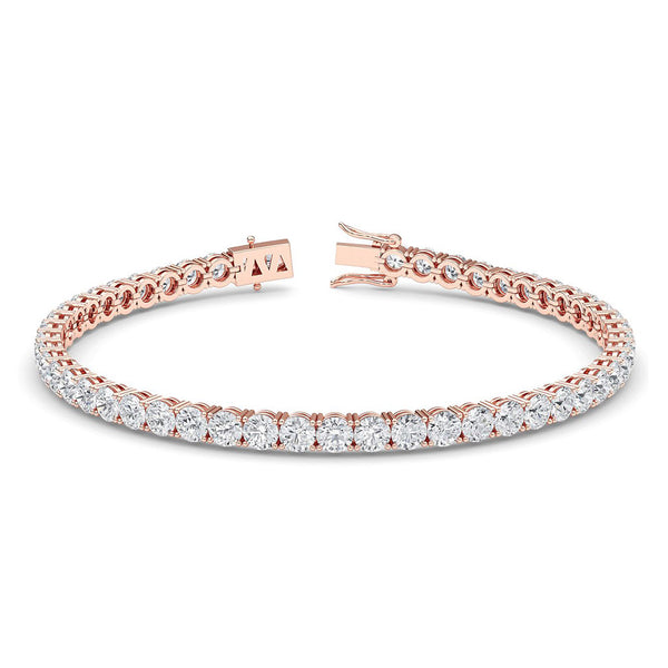 The Liana Elegance - 10 carat diamond tennis bracelet. Setting in 18ct rose gold.