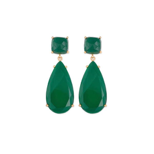 Vine Earrings - Green Onyx - Monroe Yorke Diamonds