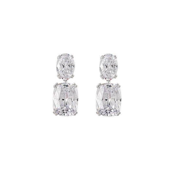 Mars - Stunning Cubic Zirconia Drop Earrings - Monroe Yorke Diamonds — view 1