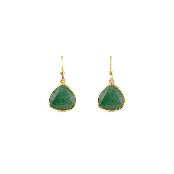 Gather Earrings - Green Aventurine - Monroe Yorke Diamonds
