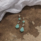 Sage Earrings - Moonstone, Amazonite & Quartz - Monroe Yorke Diamonds