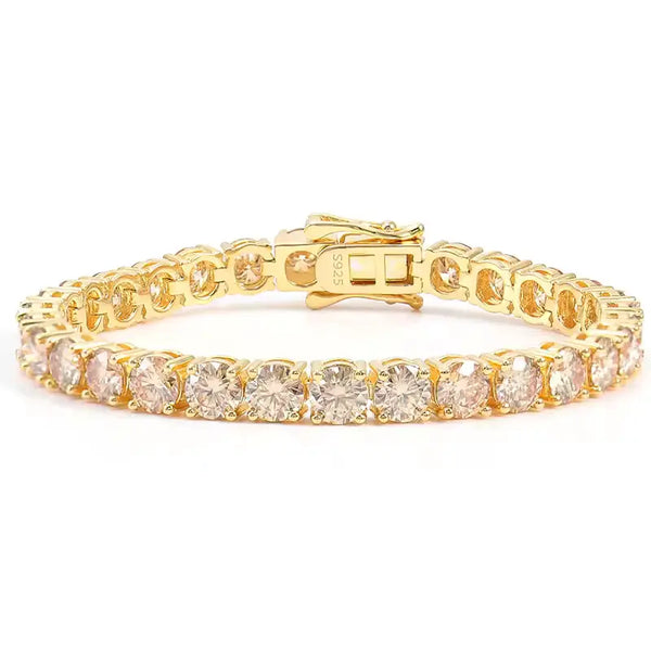 15.0 Carat Moissanite Tennis Bracelet - 5.0mm Wide