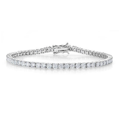 2.50carat 2mm wide premium Moissanite tennis bracelet from Monroe Yorke Diamonds