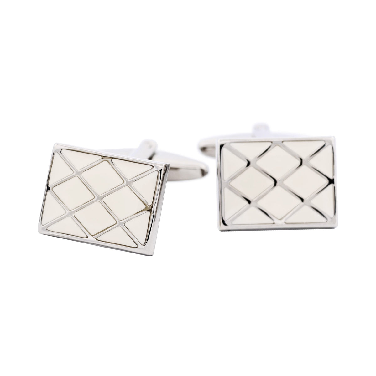 Criss-Cross White Enamel — view 1