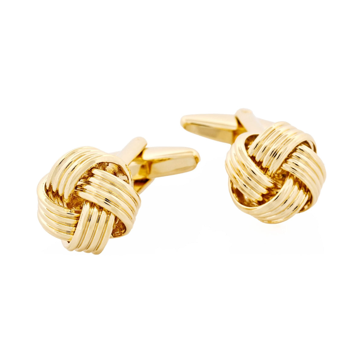 Gold Plated Knot Cufflinks — view 1