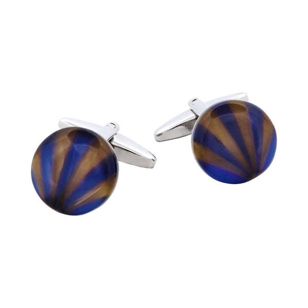 Brown Blue Striped Cat's Eye
