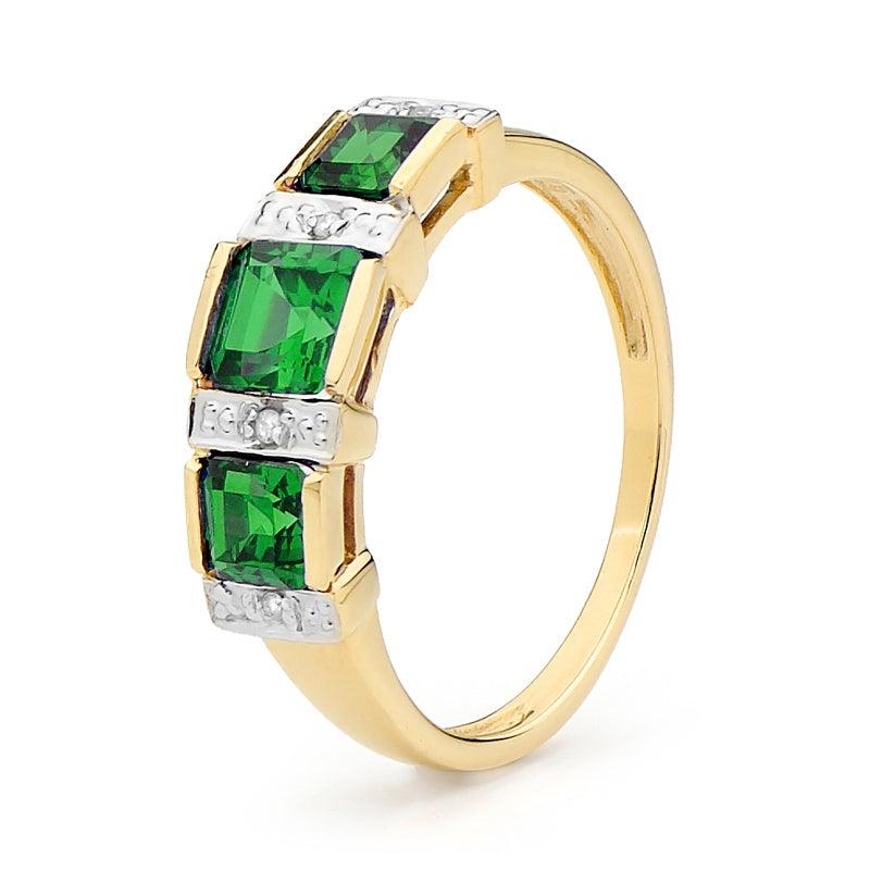 Royal Princess Emerald Eternity Ring - Monroe Yorke Diamonds — view 1