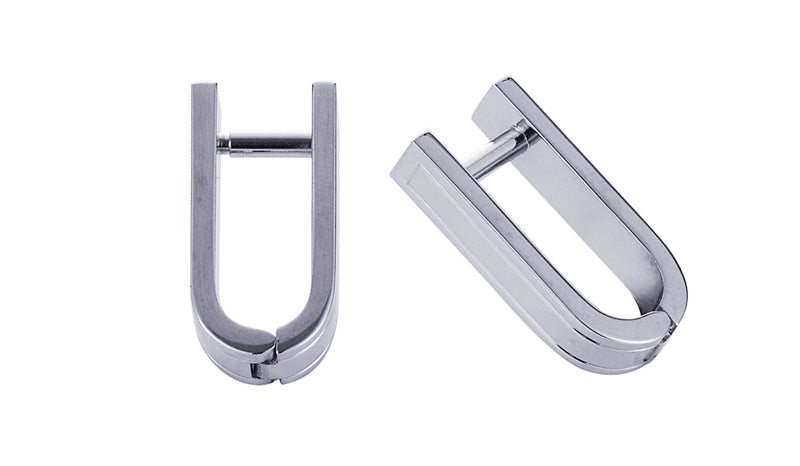 Rhodium Wraparound Cufflinks — view 1