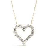 Kitty - Diamond Heart Pendant 0.60 carats. Lab Grown Diamonds - Monroe Yorke Diamonds