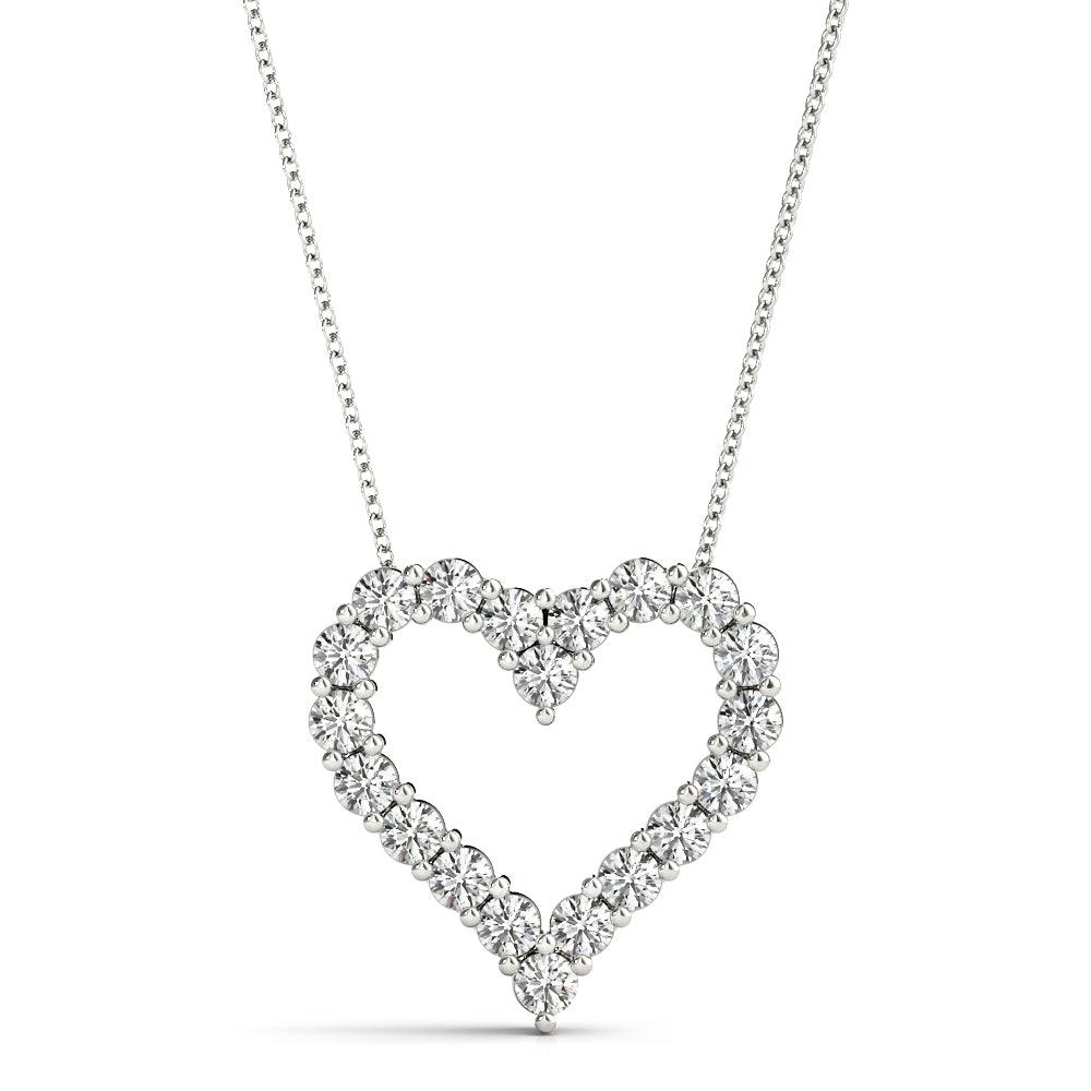 Kitty - Diamond Heart Pendant 0.60 carats. Lab Grown Diamonds - Monroe Yorke Diamonds