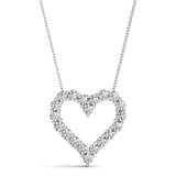 Kitty - Diamond Heart Pendant 0.60 carats. Lab Grown Diamonds - Monroe Yorke Diamonds
