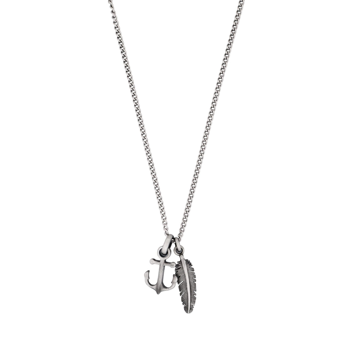 Anchor Feather Pendant — view 1