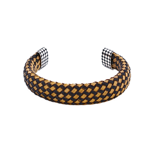 Black Gold Weave Cuff