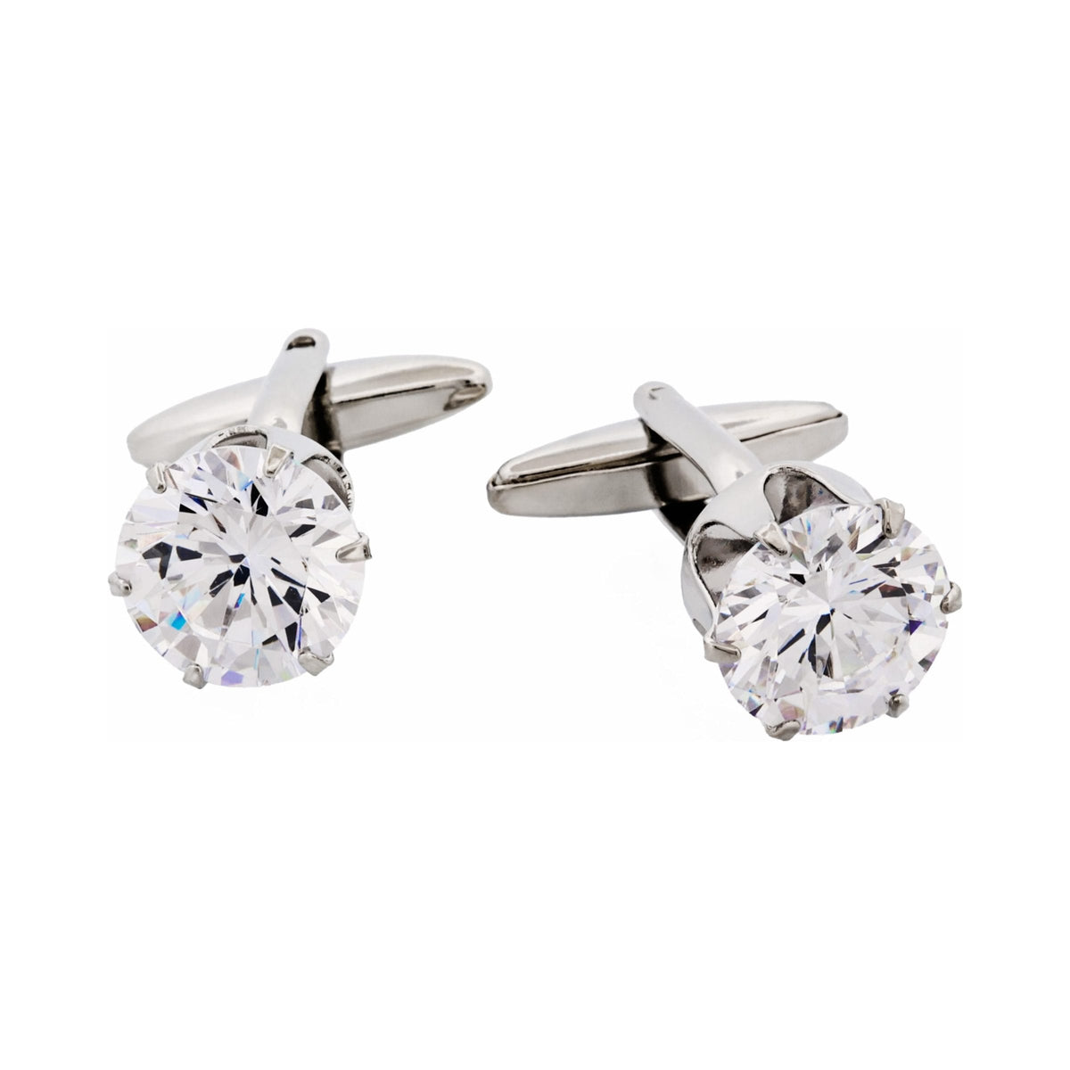 Crystal Diamond Shape Cufflinks — view 1