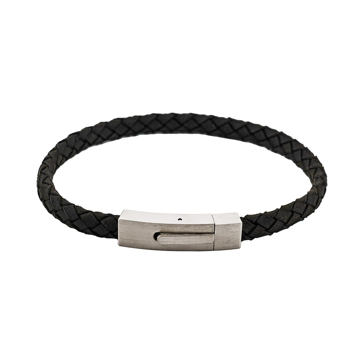 Calabria Braided Bracelet — Nero — view 1
