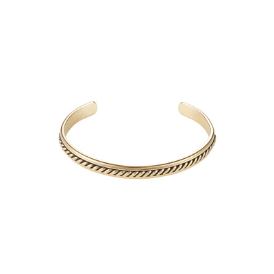 Antique Pattern Gold Stainless Bangle