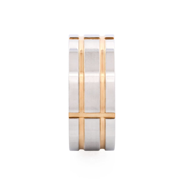Yellow Gold Grid Ring