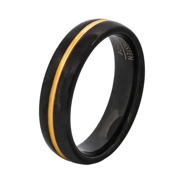 Midnight Crest Blue Ion-Plated Tungsten Ring