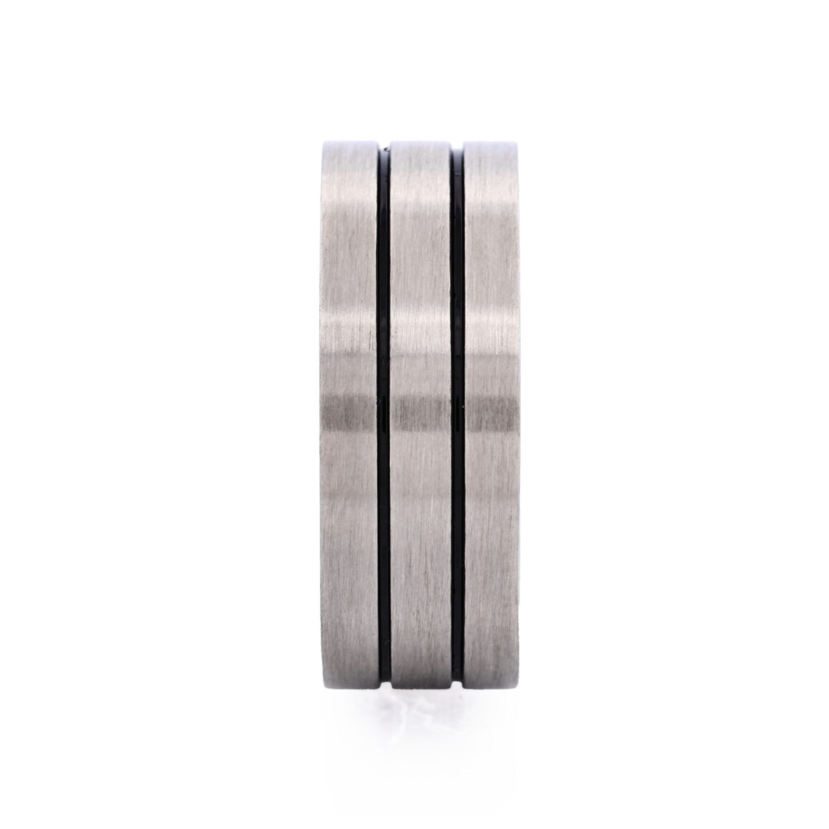 Black Enamel Stripe Ring — view 1