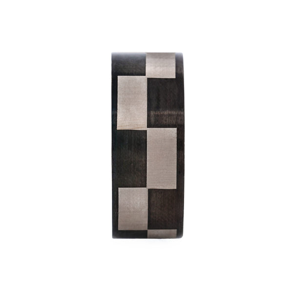 Black Check Ring