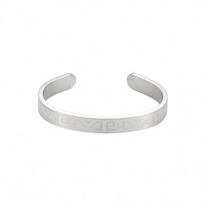 Greek Key Stainless Bangle