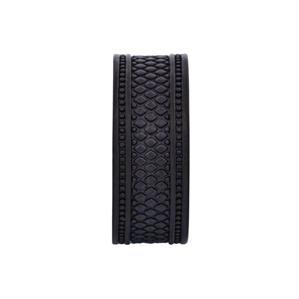 Black Pattern Ring