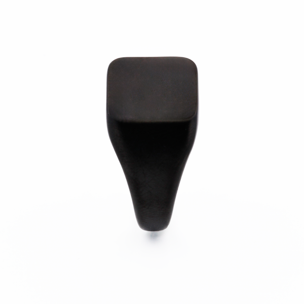 Brushed Black Signet Ring