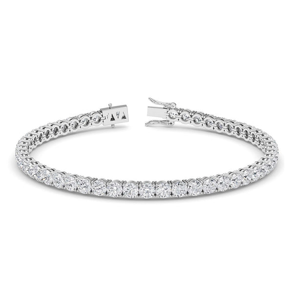 7 carat diamond tennis bracelet. created with premium lab grown diamonds. setting in 18ct white gold.