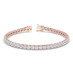 Liana 8 carat diamond tennis bracelet. Created in 18ct rose gold and premium lab grown diamonds.