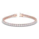 Liana 8 carat diamond tennis bracelet. Created in 18ct rose gold and premium lab grown diamonds.