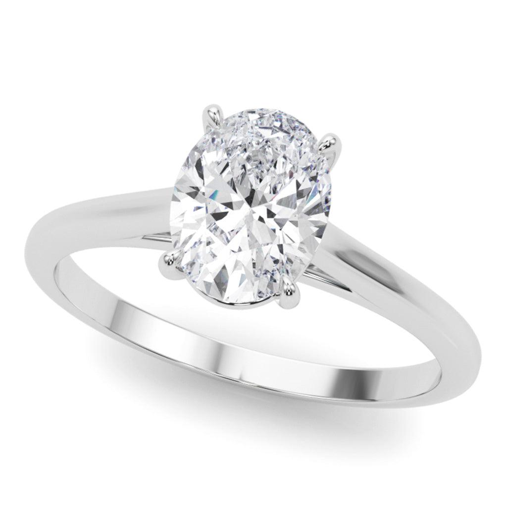 Anatomy of the Amber — Oval Lab Grown Diamond Engagement Ring engagement ring