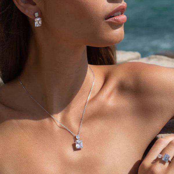 Constellation - Stunning Cubic Zirconia Drop Earrings - Monroe Yorke Diamonds
