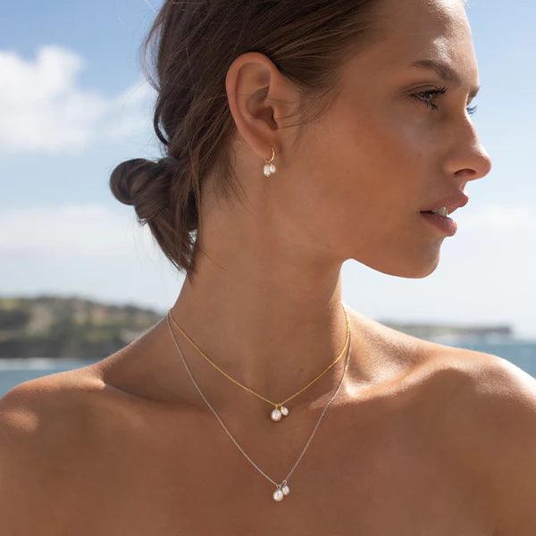 Island Earrings - Pearl Earrings - Monroe Yorke Diamonds