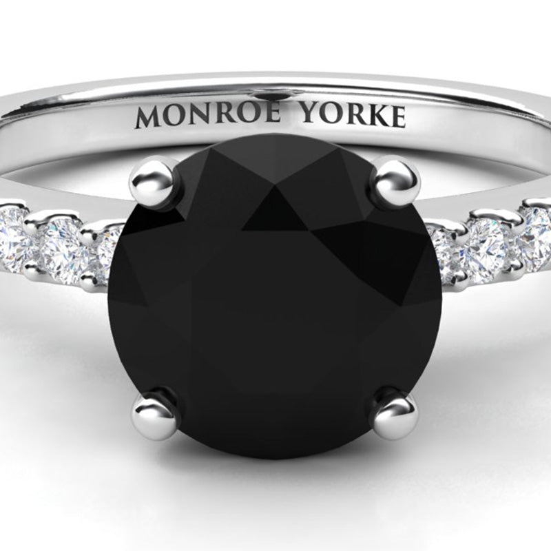 Premium AAA grade black diamonds used by Monroe Yorke Diamonds