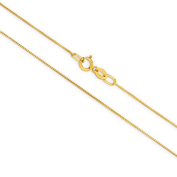 Box Chain 0.52mm in Yellow Gold
