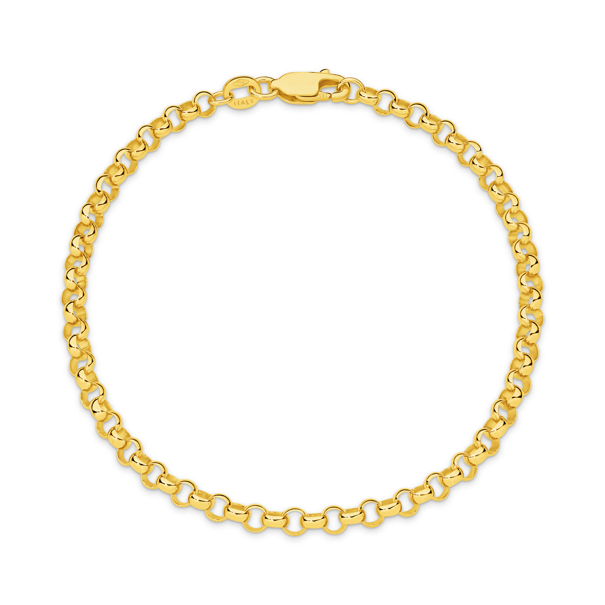 Belcher 3.34mm Bracelet 18ct Yellow Gold — view 1