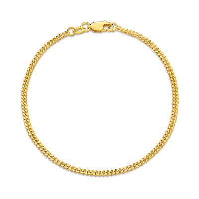 Diamond Cut Curb 2.16mm Bracelet