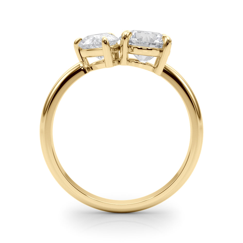 Anatomy of the Dahlia - Toi et Moi Engagement Ring - A Symbol of Timeless Love and Elegance. 2.50 Total Carats engagement ring