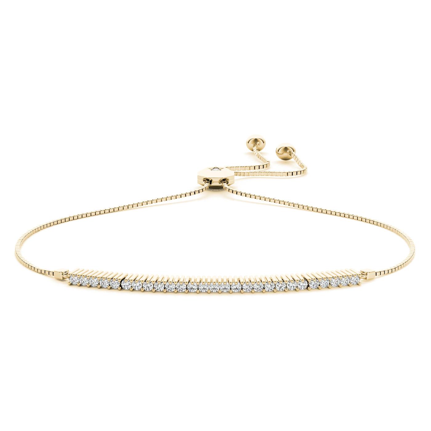 Rona - Adjustable Lab Created Diamond Tennis Bracelet - Monroe Yorke Diamonds