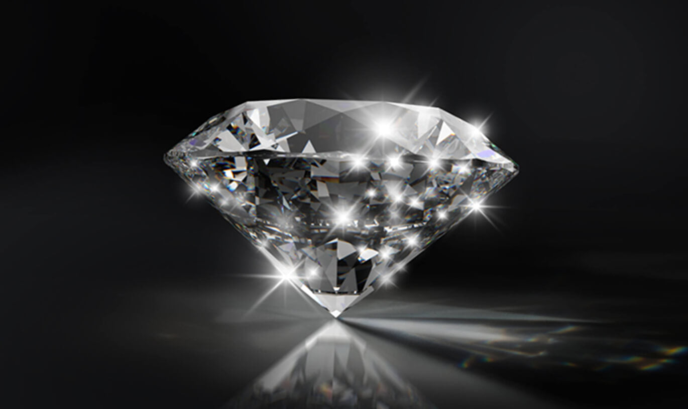 Diamond Scintillation - The dramatic, luminous flashes of light that occur when a diamond moves.