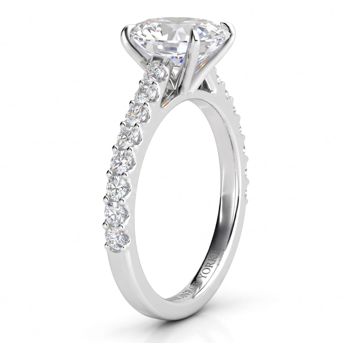 Elodies - white gold or platinum