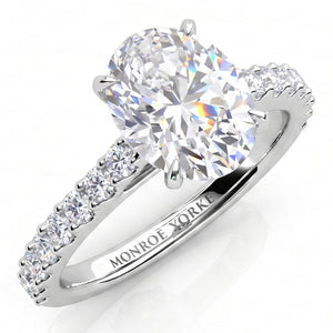 Elodie - Oval Cut Diamond Engagement Ring