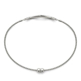 Infinity Sterling Silver & Diamond Tennis Bracelet with Adjustable Flexible Band - Monroe Yorke Diamonds