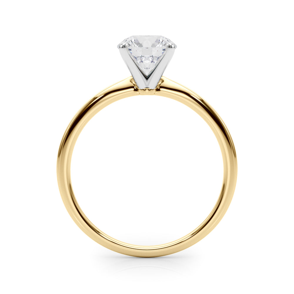 Jovie - Round Moissanite Engagement Ring — view 2