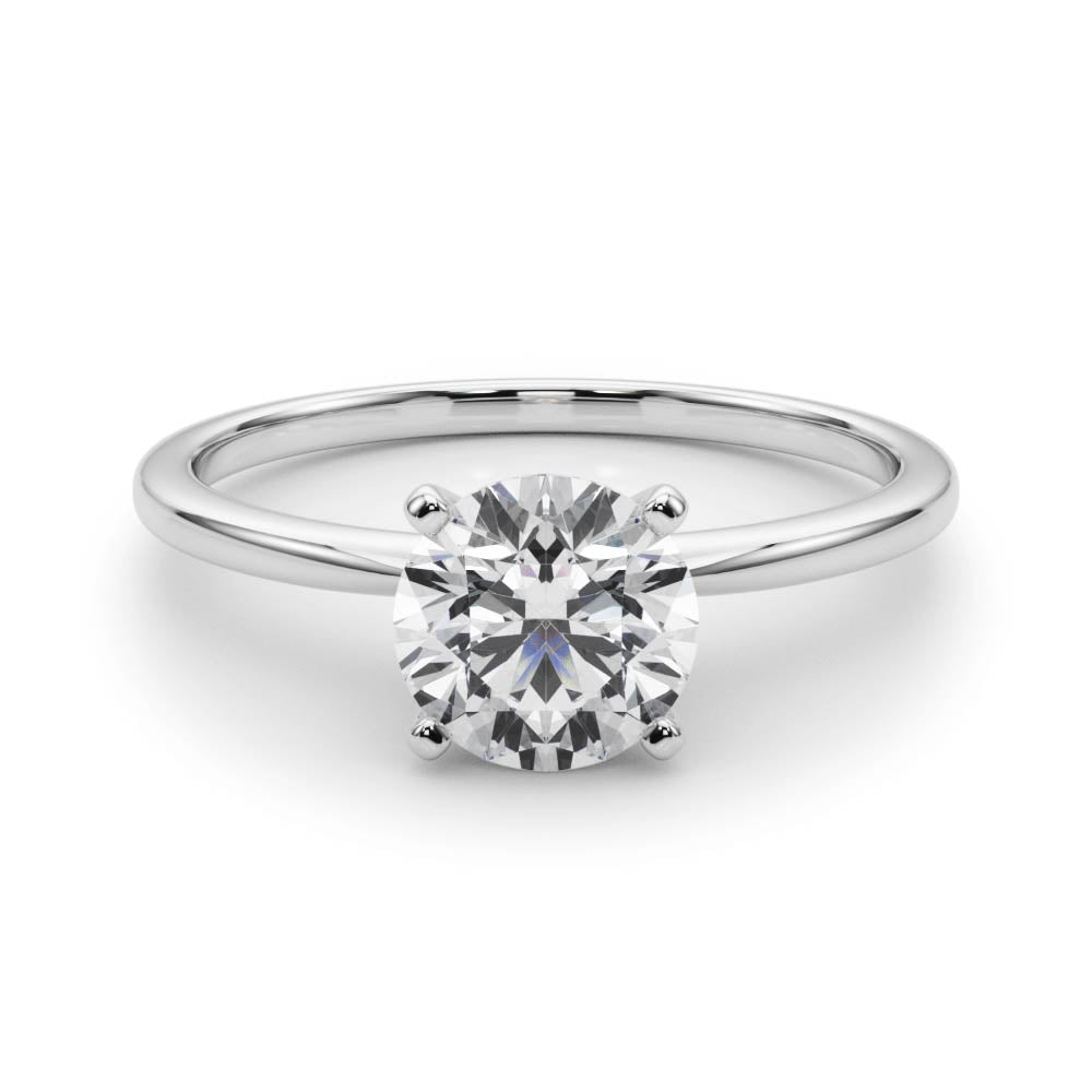 Jovie - Round Moissanite Engagement Ring — view 8