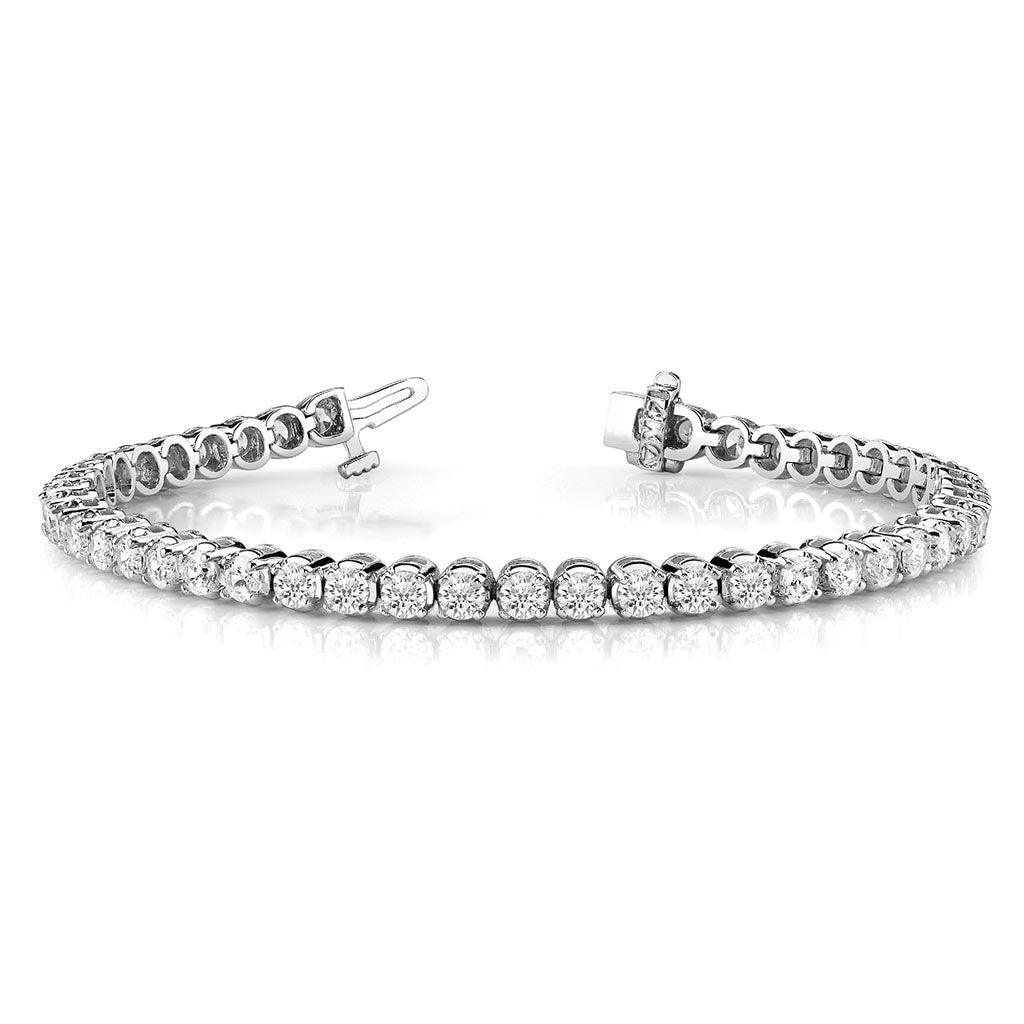 Kiki - 2 Carat lab created diamond tennis bracelet in white gold