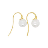 'Kiss of the Sea' - 9-10 mm White South Sea Pearl Drop Earrings - Monroe Yorke Diamonds